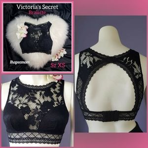 Victoria's Secret Bra Bralette Black Lace Sz Sm